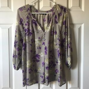 Apt 9 3/4 Sleeve Floral Blouse